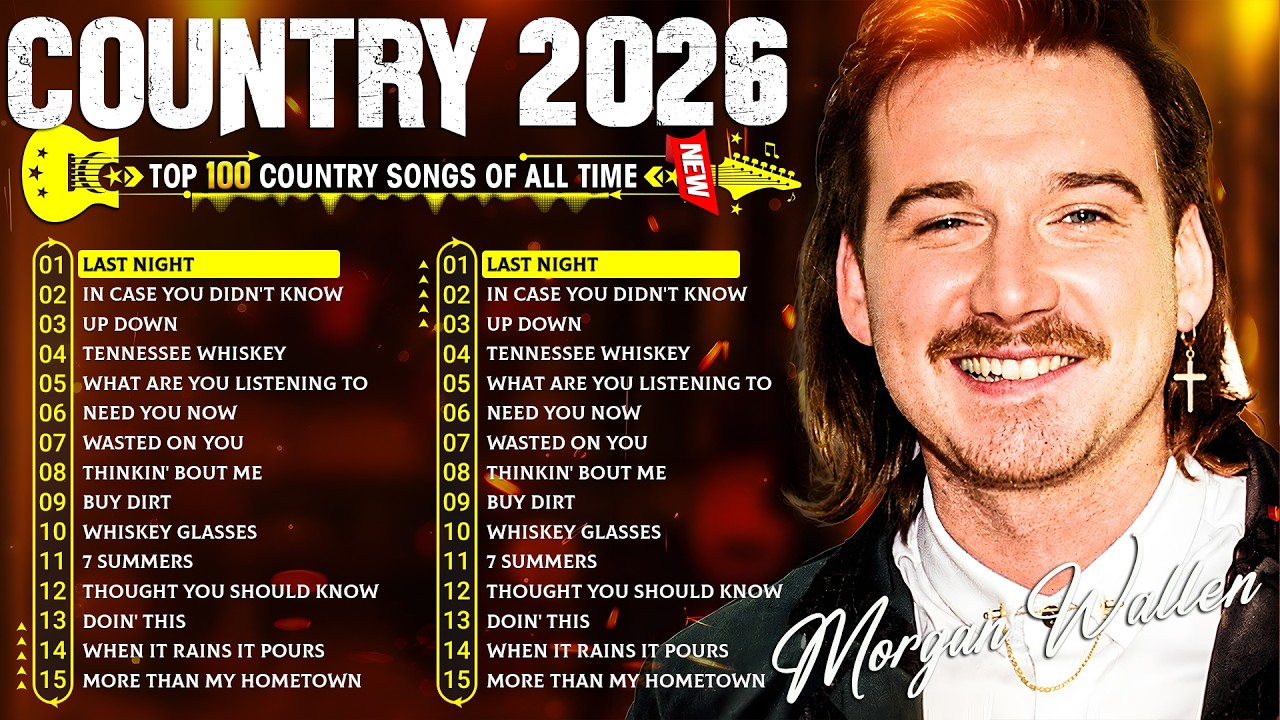 Top Country Songs 2026 | Morgan Wallen, Luke Bryan, Jason Aldean, Luke Combs, Chris Stapleton