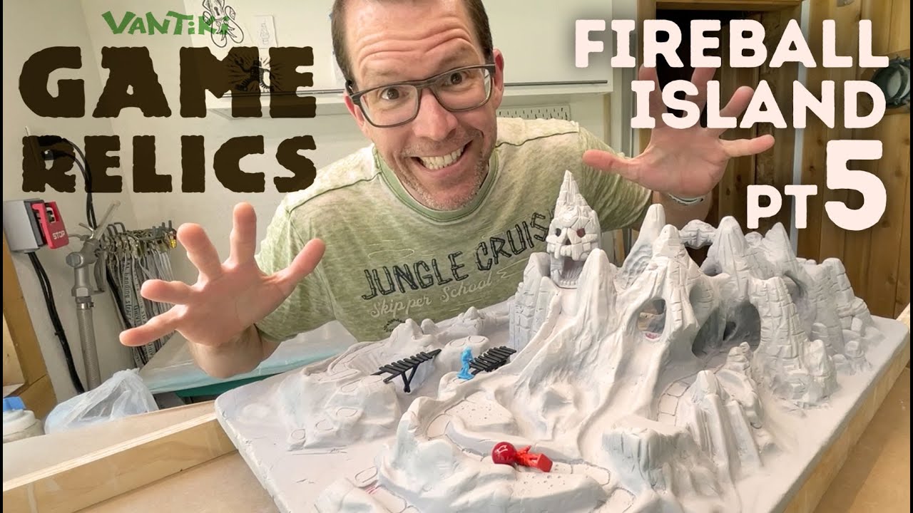 Fireball Island pt5 - making molten lava with LEDs and a laser cutter: Game Relics