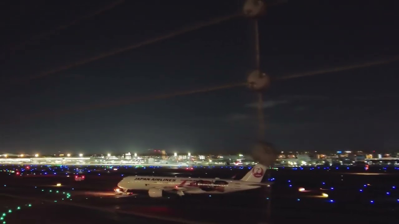 2026/02/28 21:55 全離着陸完了後のようす　#fukuokaairport #japan #福岡空港 #飛行機