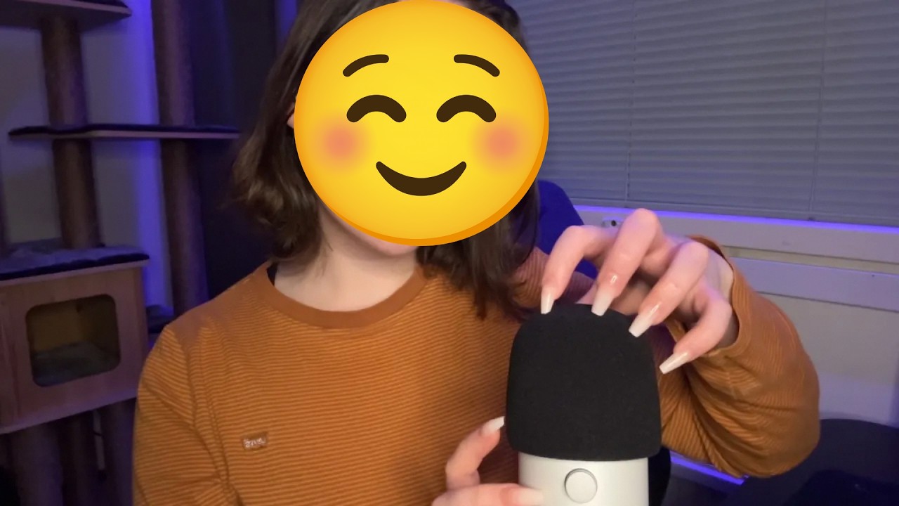 Background ASMR for Sleep, Gaming, Studying, etc. (mic scratching, tracing, rubbing, tapping)