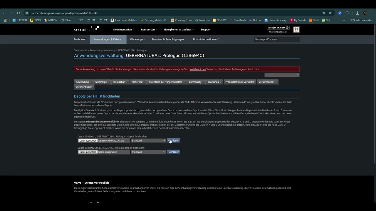 How To Upload a new Update for your game on Steam in Steamworks