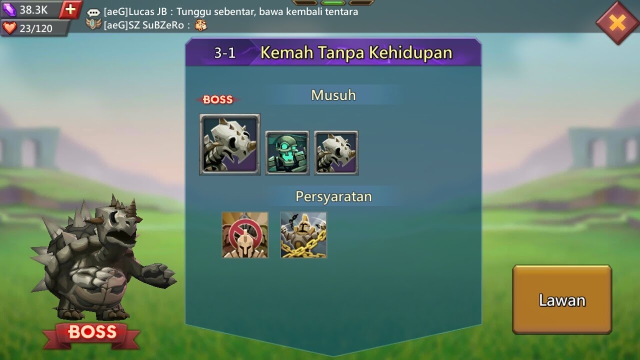 Hero Challenge 3-1 Lords Mobile With Tutorial Hero Stage 3-1 Hero Challenge Stage Challenge