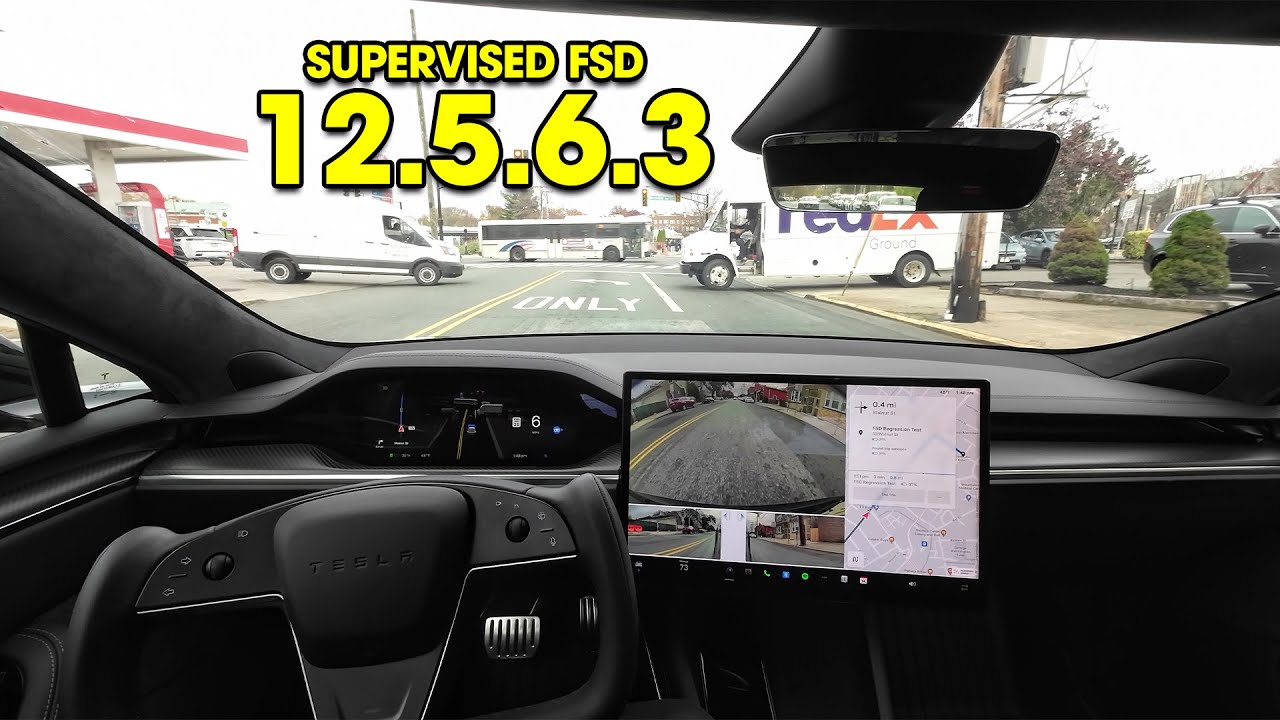 Tesla FSD Supervised 12.5.6.3 - Regression Test