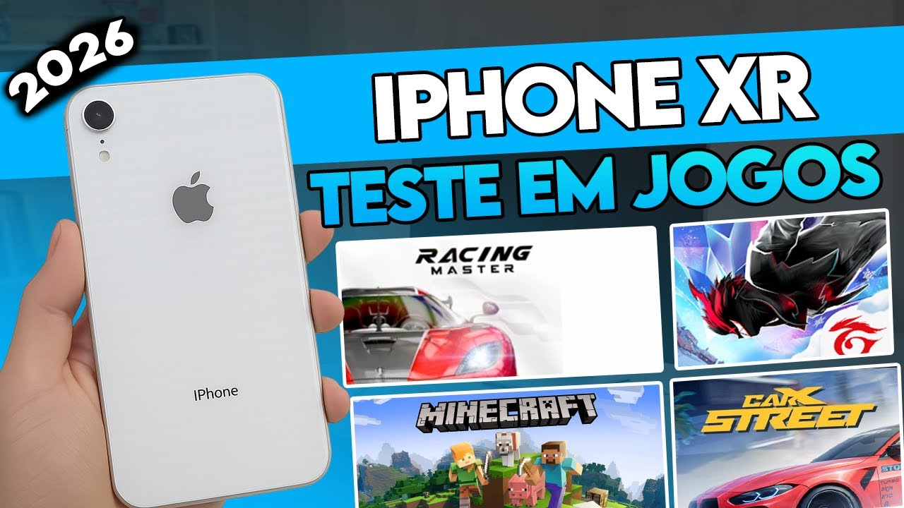 IPHONE XR - TESTE em JOGOS - VALE APENA para 2026 ?