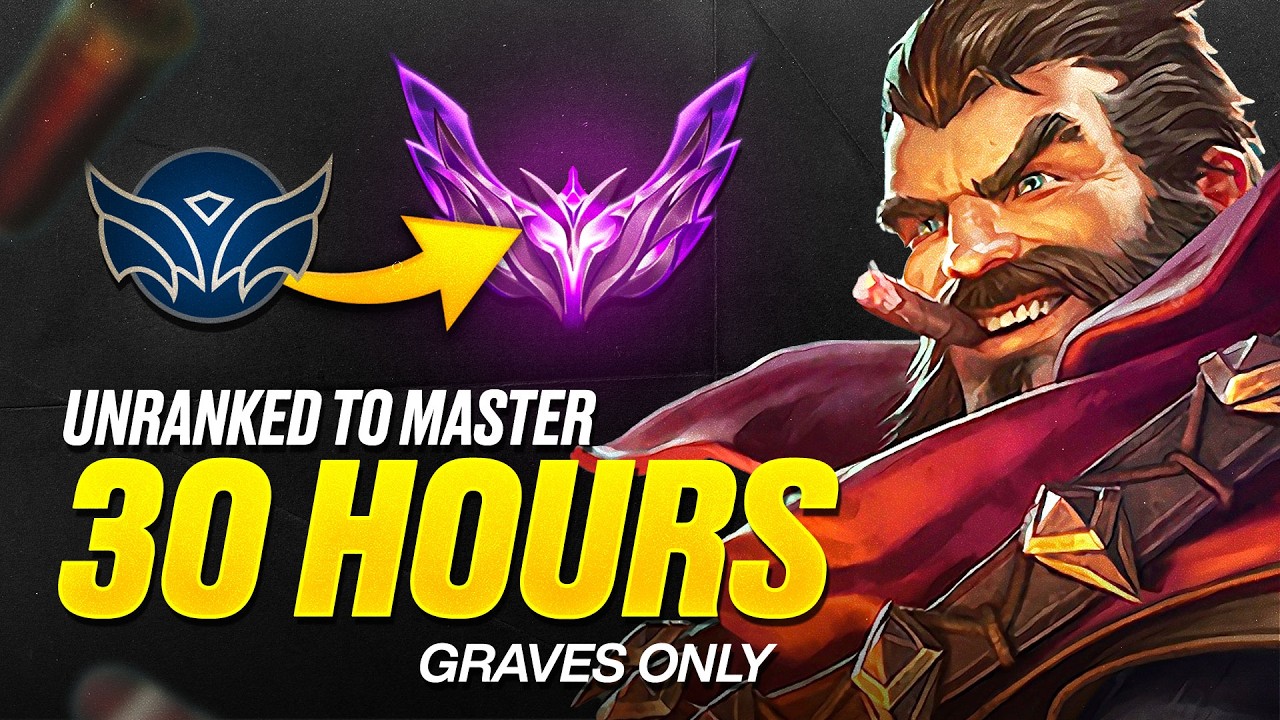 UNRANKED to MASTER in 30 Hours - Graves Gameplay Guide