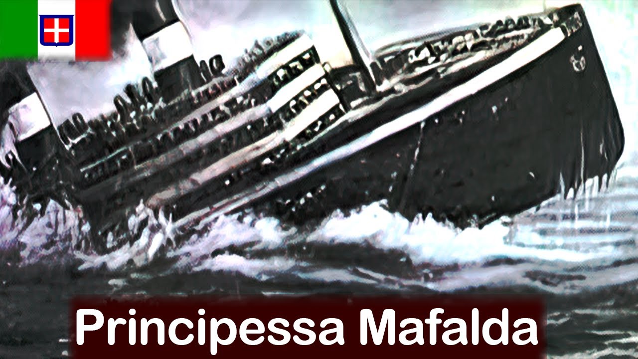 The sinking of the transatlantic passenger liner Principessa Mafalda