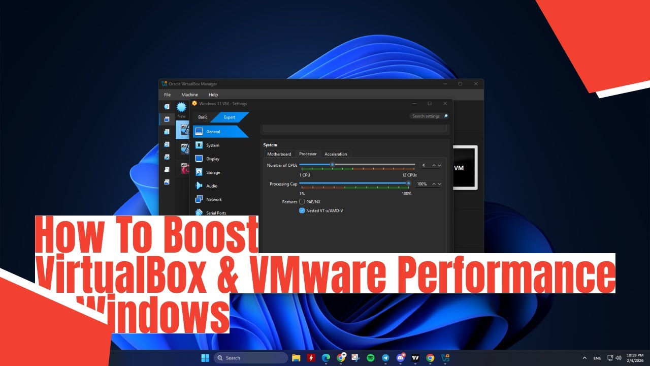 How To Boost VirtualBox & VMware Performance in Windows
