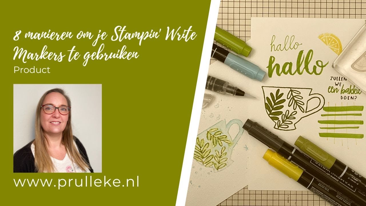 8 manieren om je Stampin' Write Markers te gebruiken. Product