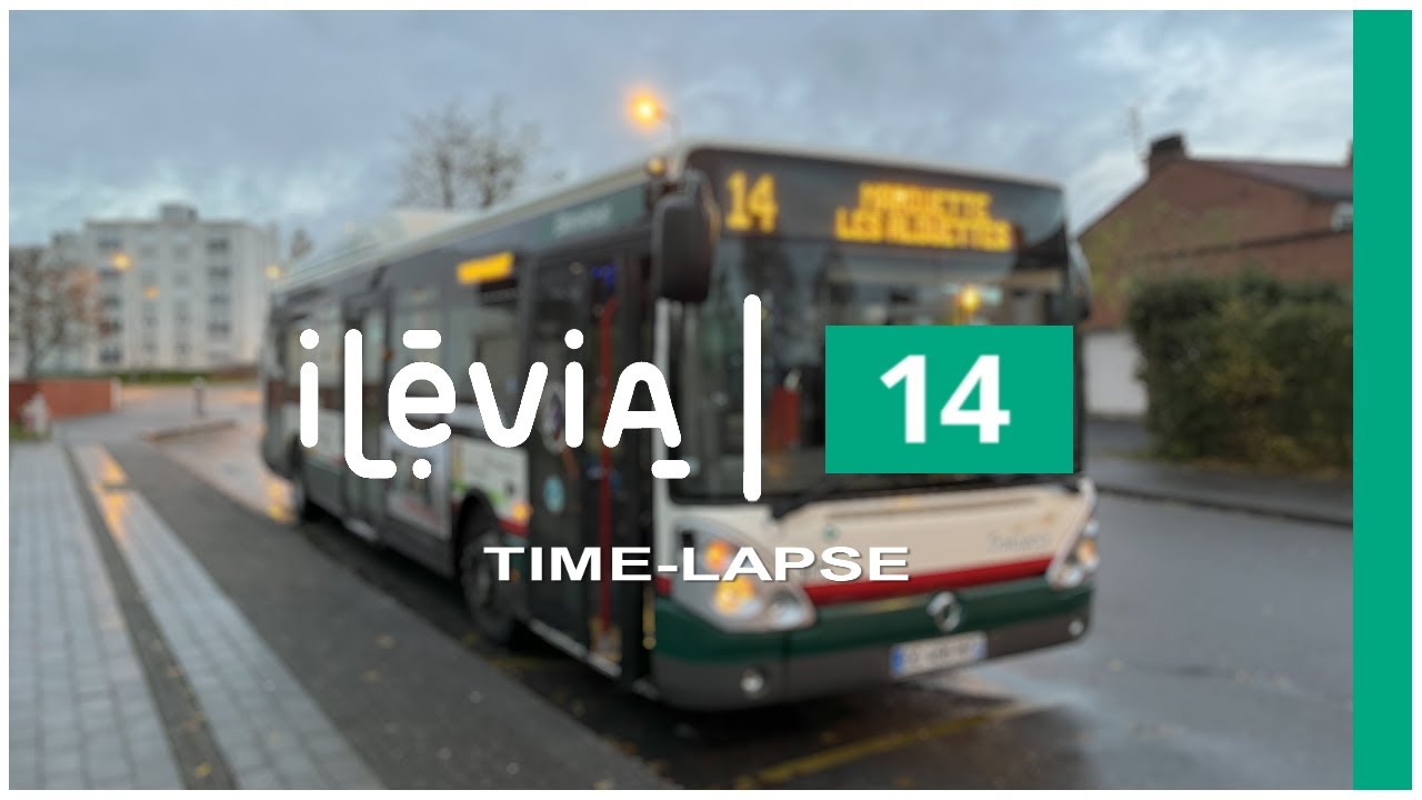 🇫🇷 ⸱ [4K | Time-Lapse] Lille - Ligne 14 - Ilévia