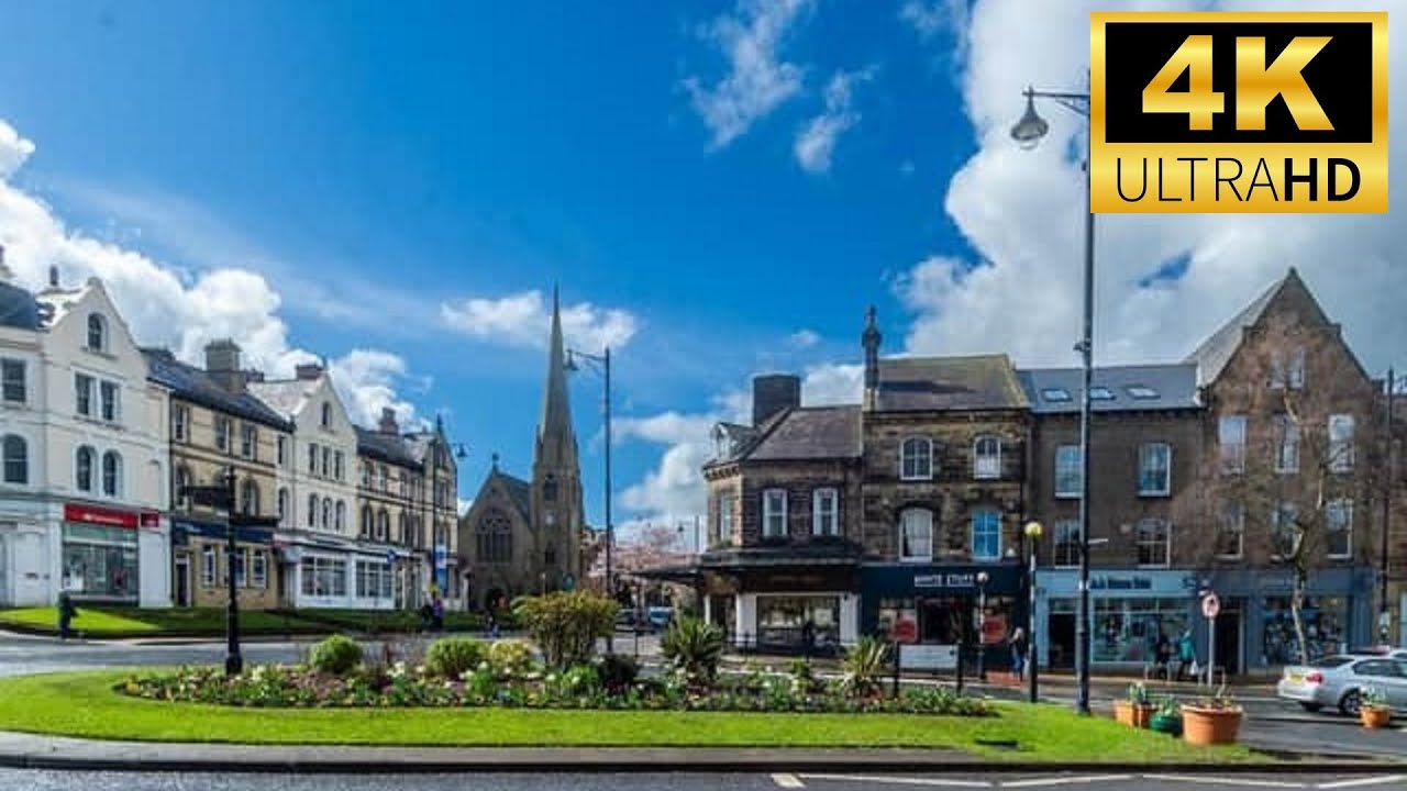 Ilkley Town Centre Walking Tour Exploring A Beautiful Town In West Yorkshire Dales UK England 🇬🇧 4K