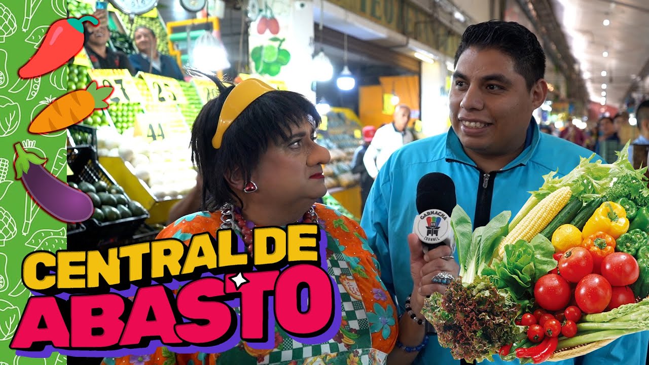 Márgara Francisca en la Central de abasto