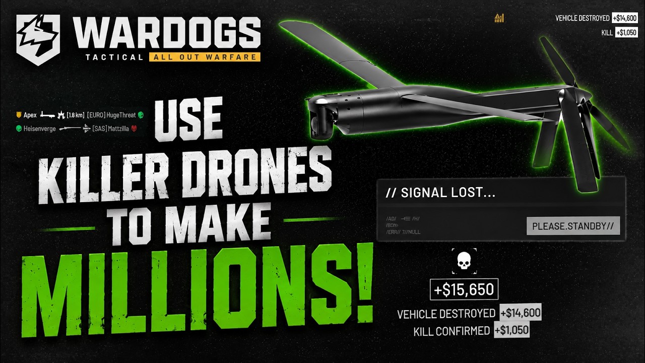 Противотанковый дрон &mdash; это печатный станок для денег в WARDOGS!