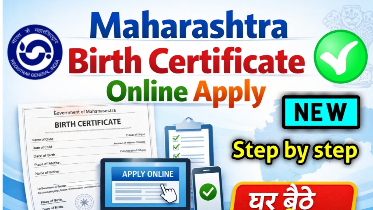 Maharashtra birth certificate online apply | Maharashtra Janam Praman Patra Kaise banaen 