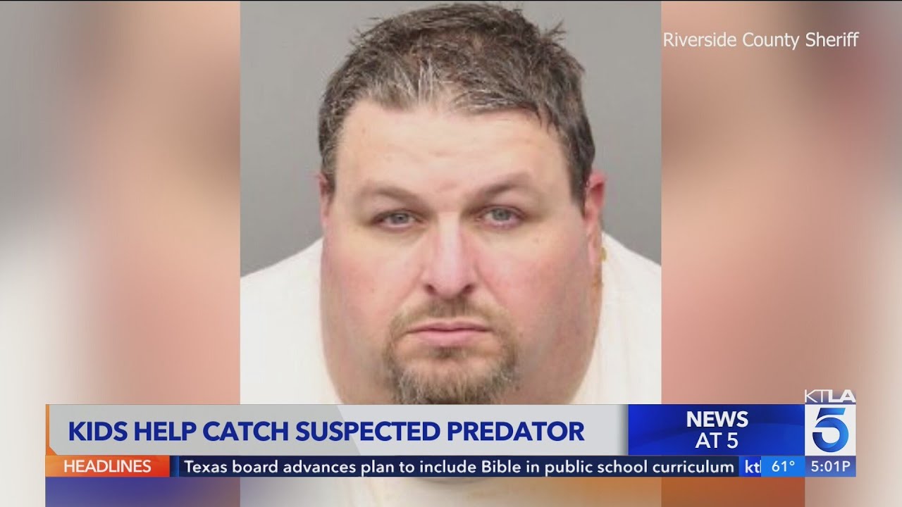 Kid in Temecula help catch alleged sexual predator