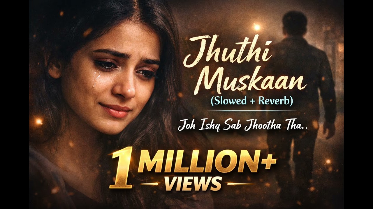 Jhuthi muskan #slowed reverb sad song 😭#1million  target 🎯