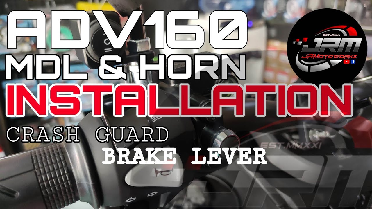 ADV160 MDL & HORN INSTALLATION | ACCESSORIES INSTALLATION | REDMOTOSHIELD CRASHGUARD | #jrmotoworkz