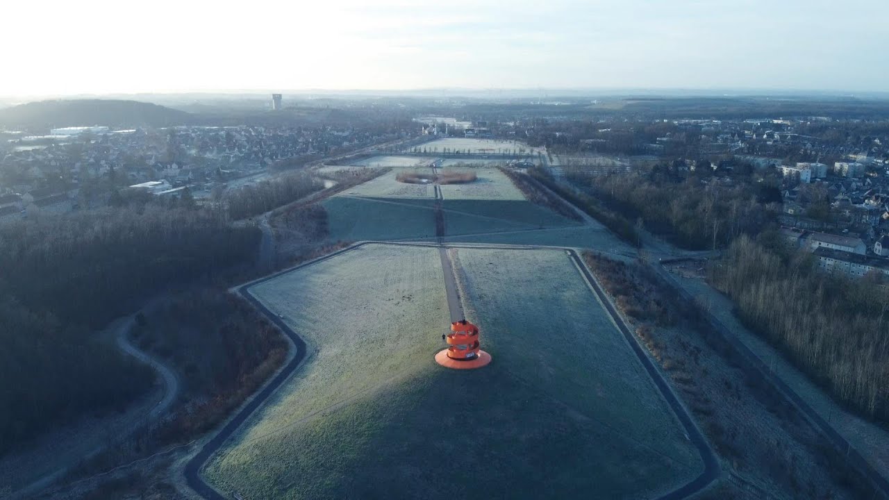 Drohnenflug im Lippepark Schacht Franz Hamm
