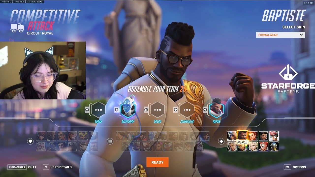 19K HEALS! ASPEN SHOWING HOW TO PLAY AS BAPTISTE OVERWATCH 2 SEASON 8 TOP 500