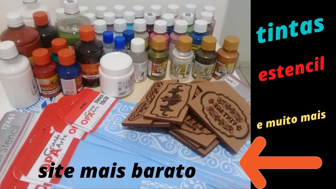 AONDE COMPRAR TINTAS PARA ARTESANATO MAIS BARATO/CASA DA ARTE/TRUE COLORS