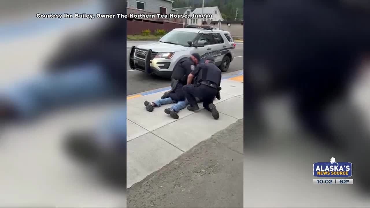 Video shows Juneau police officer throwing man to ground during arrest, officer put on administra...