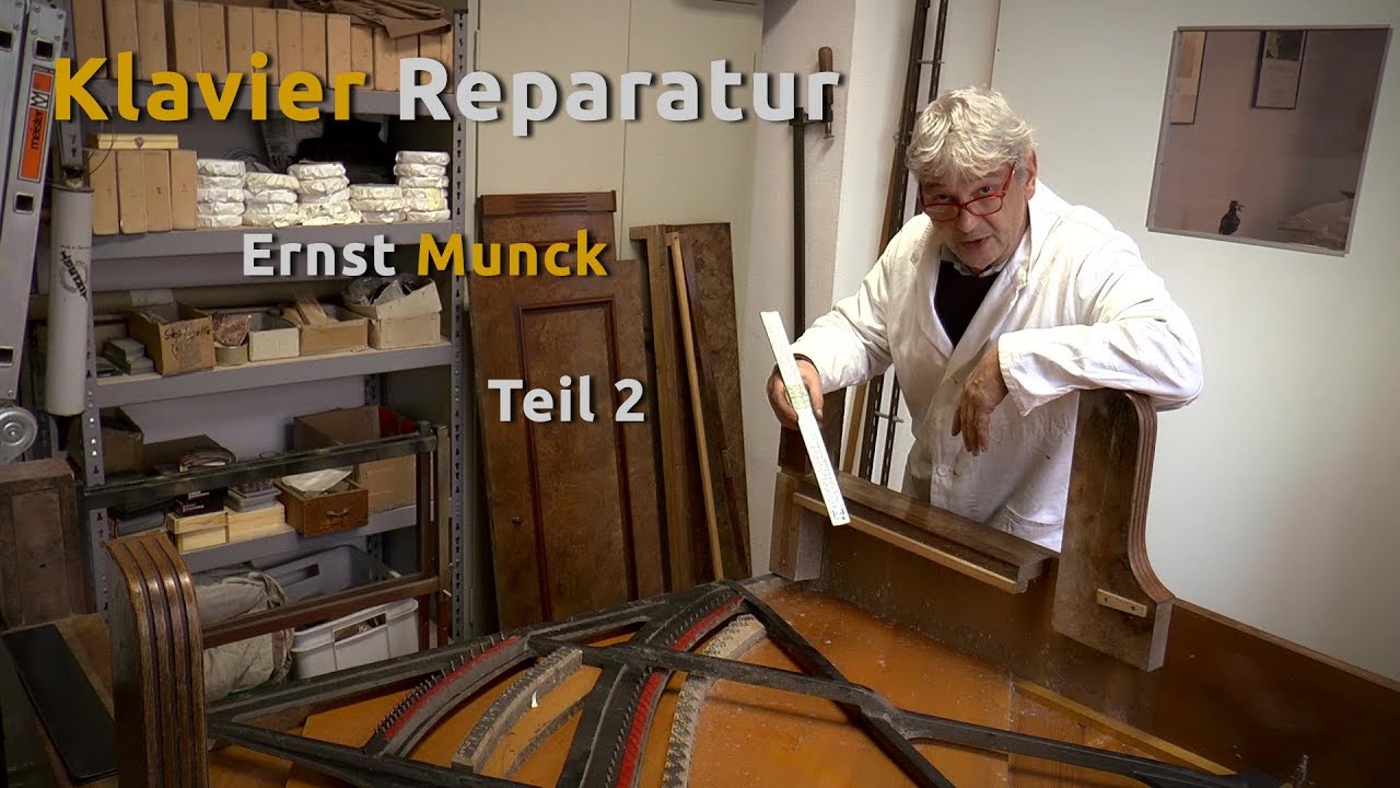 Klavier-Reparatur E. Munck Teil 2: Demontage (2)