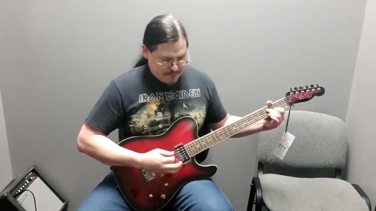 Демонстрация гитары Fender Special Edition Custom Flame Top Telecaster HH в цвете Black Cherry Burst