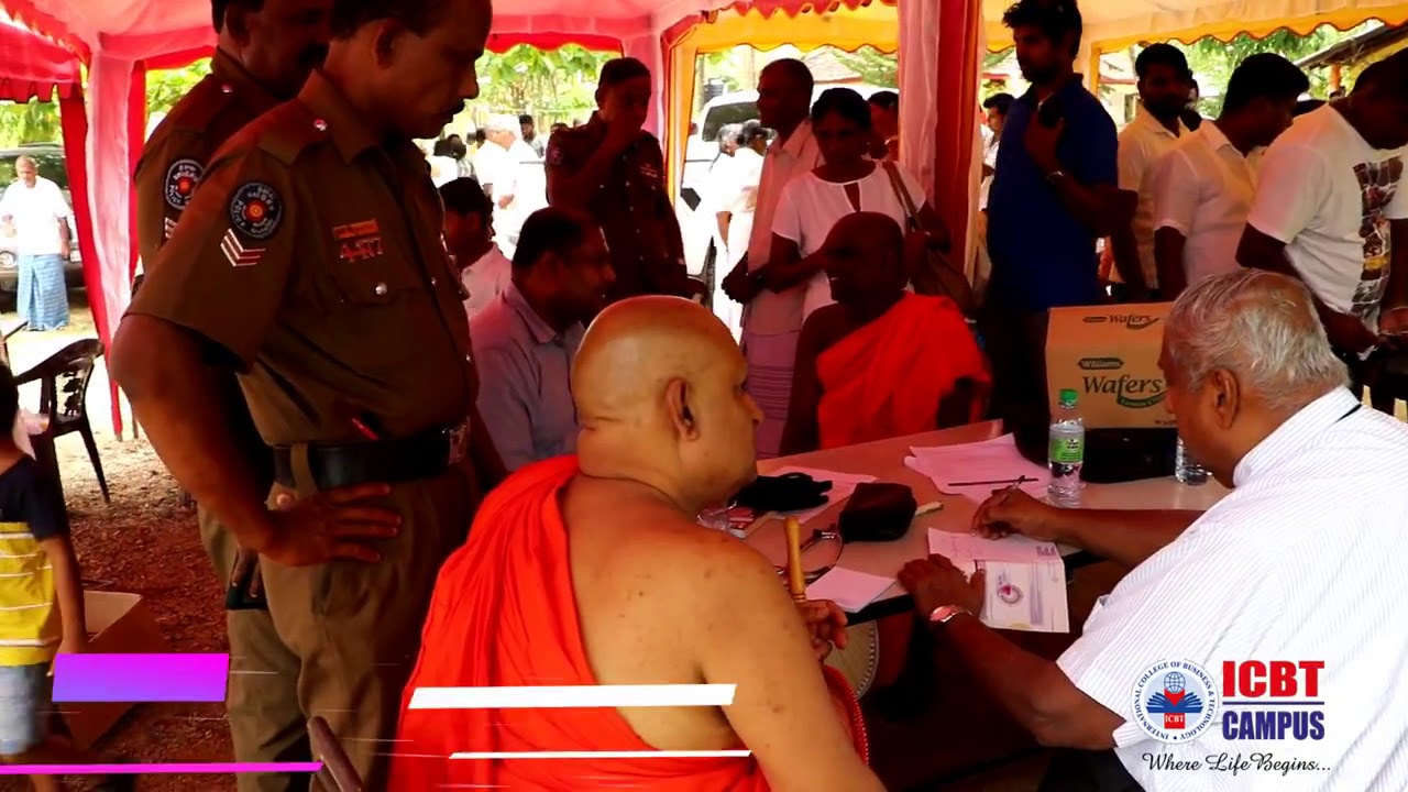 Medical camp at Anuradhapura Kebithigollewa Organized by ICBT Business Management batch 72