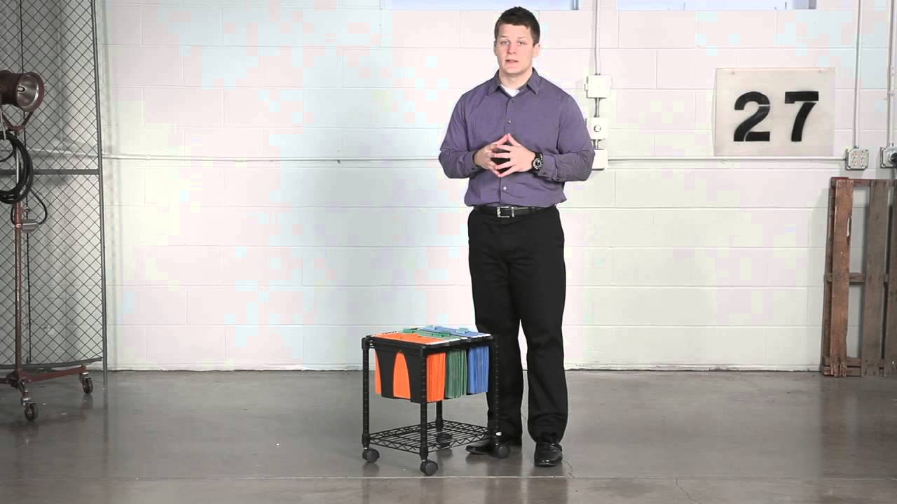 Safco Wire File Cart with Tubs
