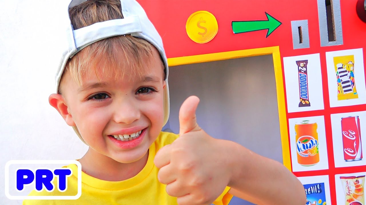 Vlad e Nikita história de brinquedos para crianças da máquina de venda automática 2