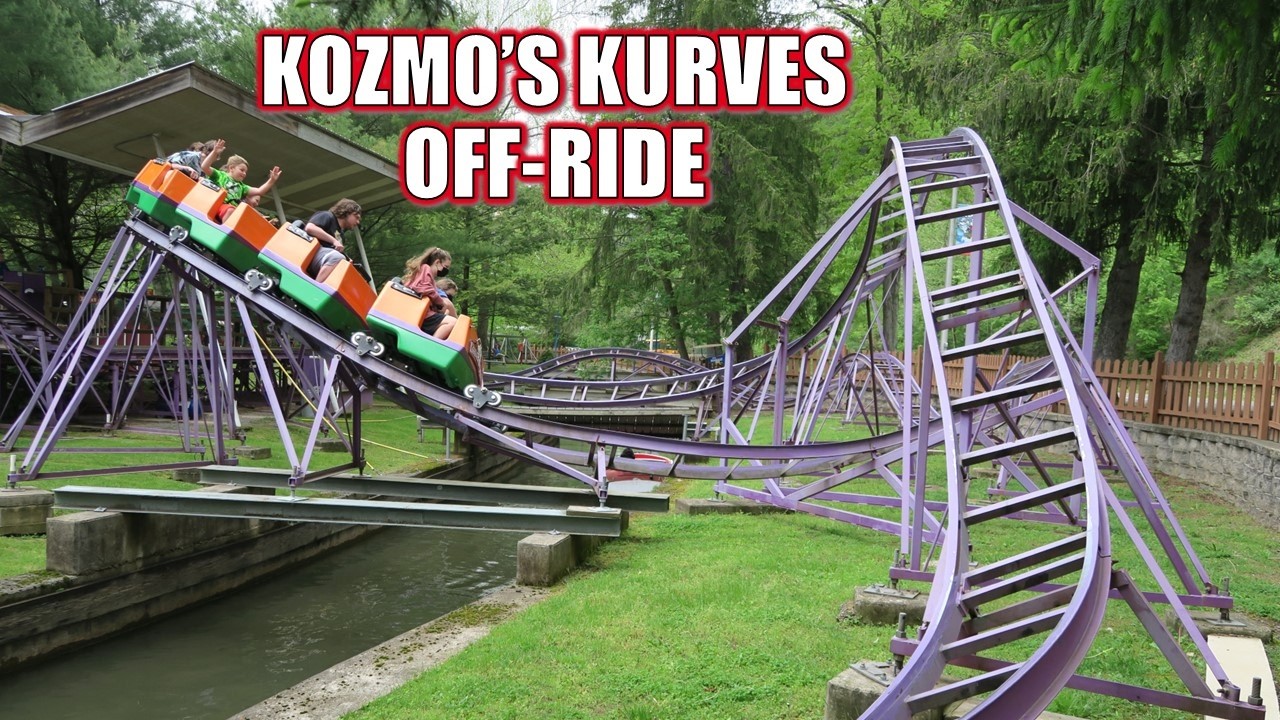 Kozmo's Kurves Off-Ride Footage (60FPS), Knoebels Miler Kiddie Coaster | Non-Copyright