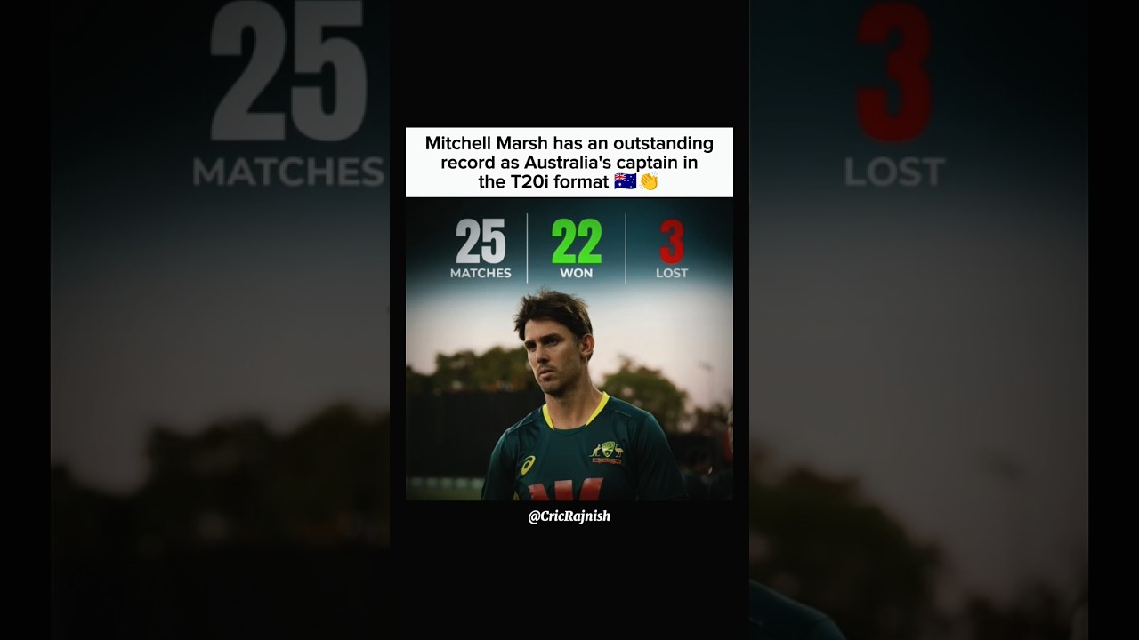 Mitchell Marsh Records As Australia's T20i Captain 🥵🔥
