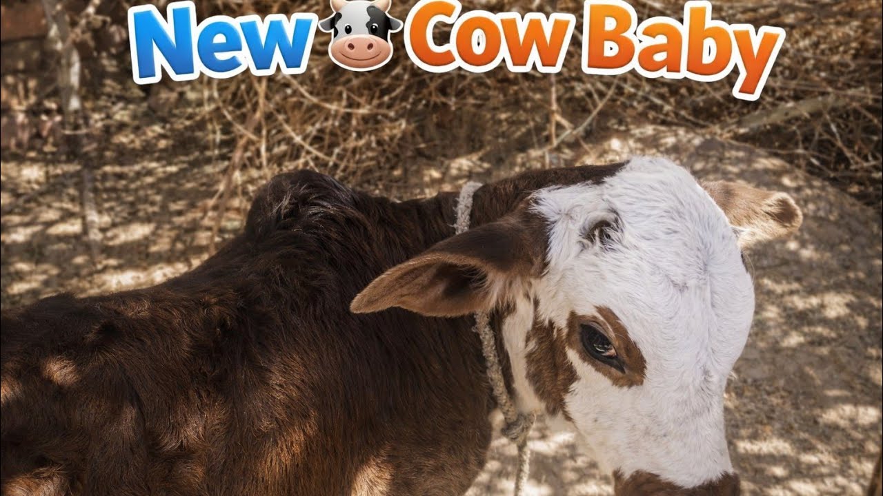 New Cow Baby Aa Gya 😍 | Cute Calf Born in Village 🐄