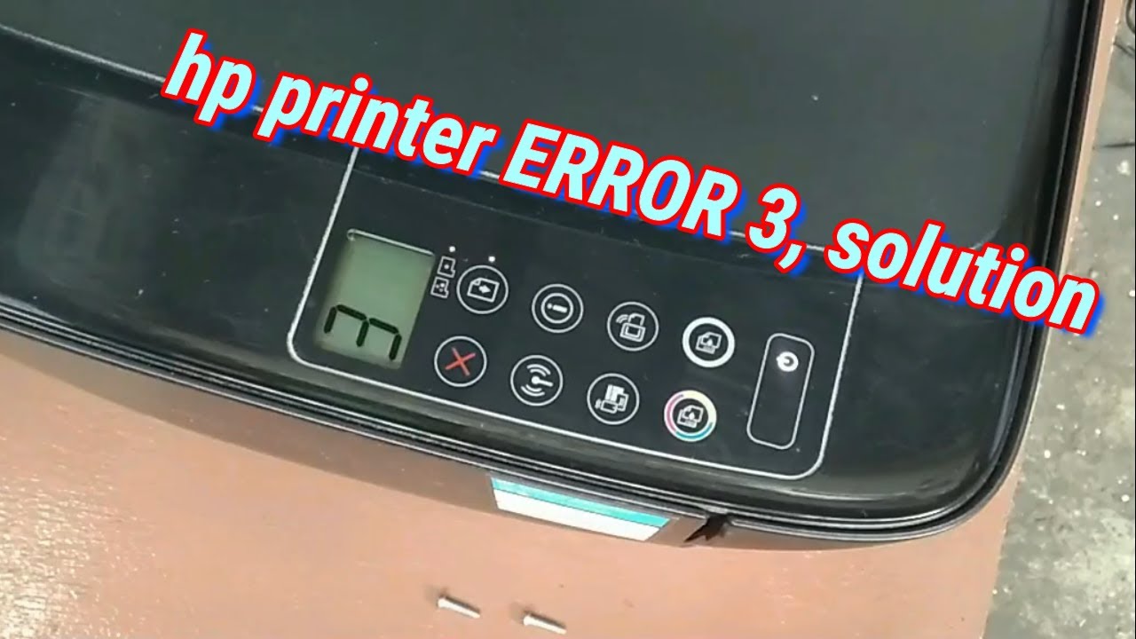 Hp Ink Tank 410 Series ERROR 3 problem, solved.