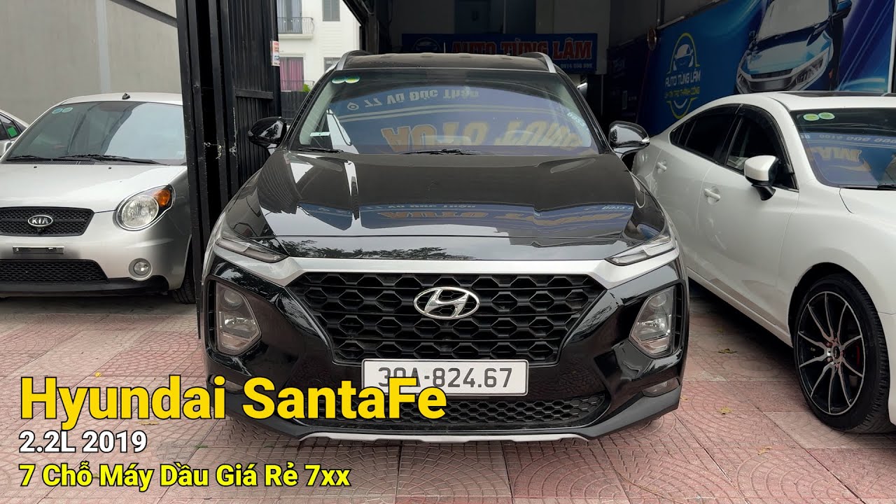 Máy Dầu 7 Chỗ Giá Rẻ Hyundai Santafe 2 2D 2019 Chạy 80 000Km