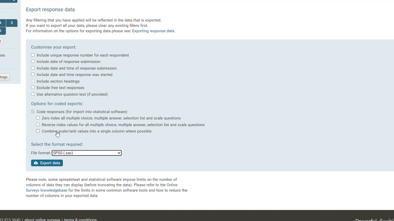 Using SPSS data from JISC Online Surveys - Getting stated with IMB SPSS Statistics