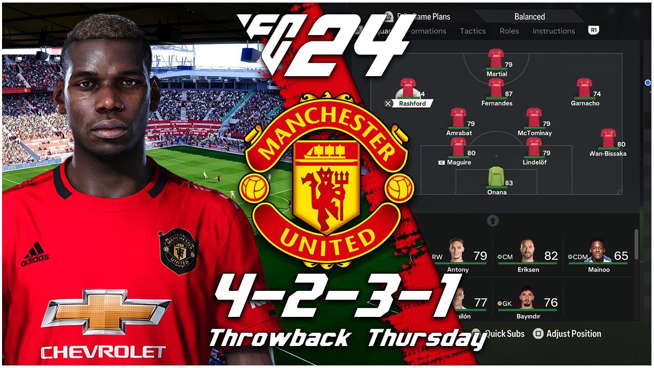 Solskjaer's Red Devils: Mastering the 4-2-3-1 Tactics | EA FC 24