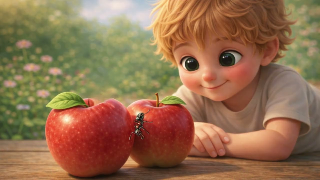 Pasaka par ciparu 6 | Skudriņas ceļš 🐜🍎 | Mācāmies skaitļus pirmsskolā