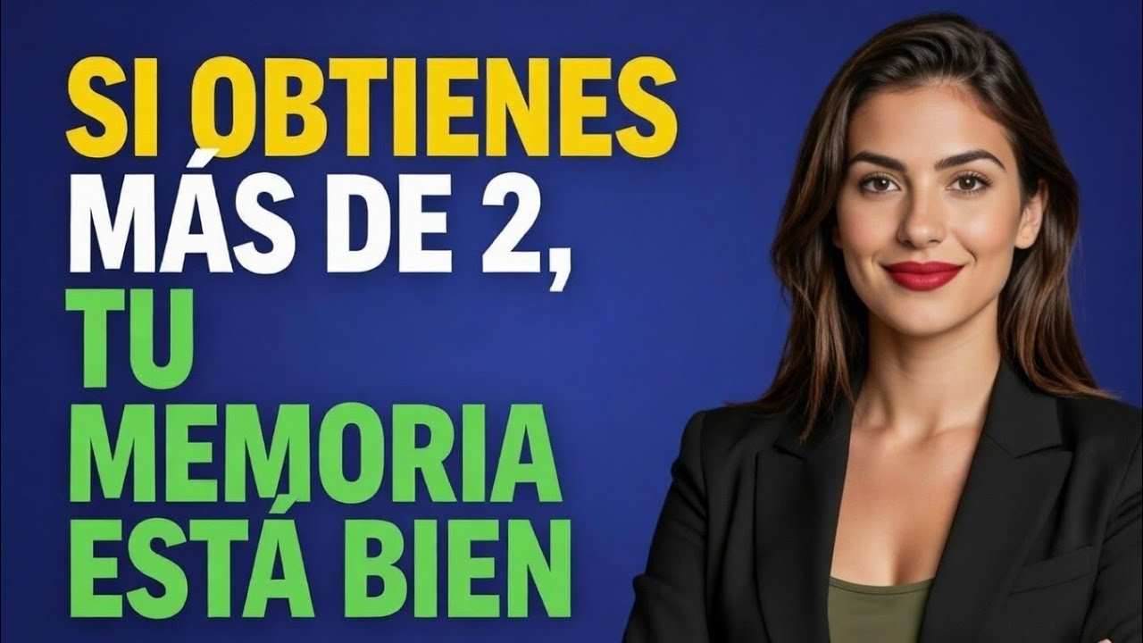 🧠🔥 ¡SI SACAS MÁS DE 2, TU MEMORIA ESTÁ PERFECTA! | RETO EXTREMO DE MEMORIA 💥 | DRIVEN INSIGHT 🚀