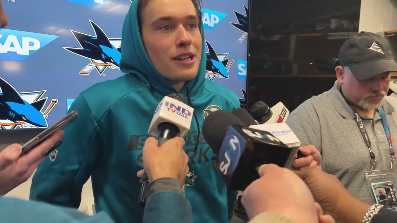 Celebrini on Wearing Smith's Boston College Jersey, Facing Crosby