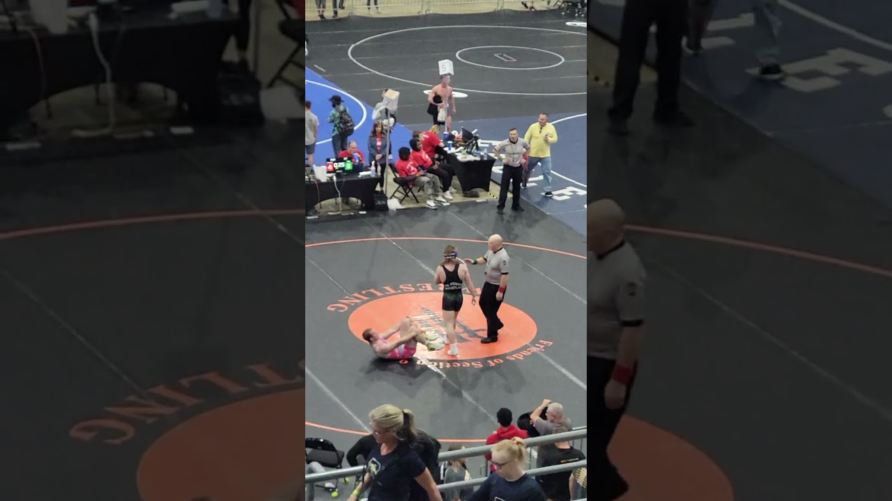 Talon P,  Wrestling, MAWA Eastern Nationals, 2023, Semi Finals, slamming pink singlet