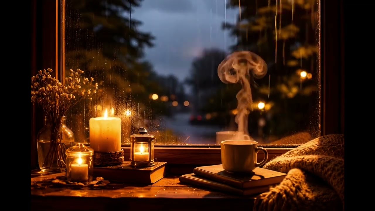 Rain on a Window 🌧 Cozy Night for Sleep, Focus & Relaxation