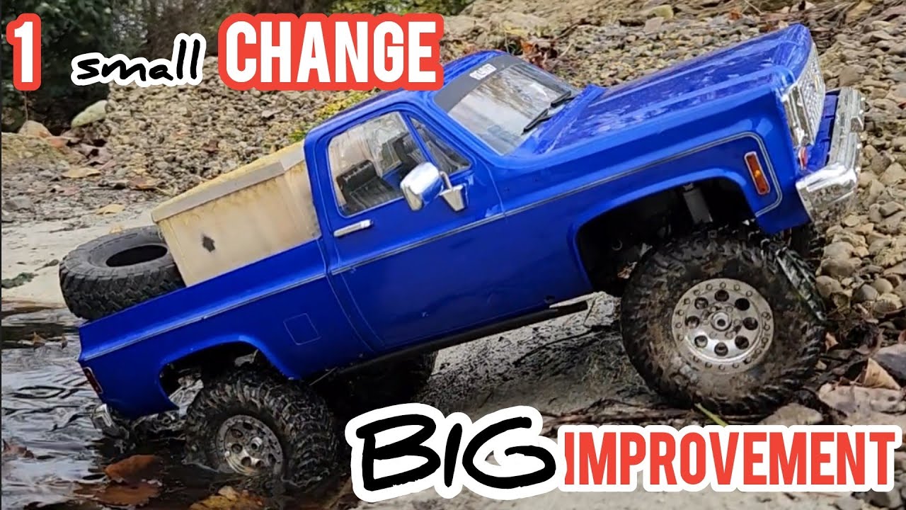 Make stock electronics perform better with 1 small change. RC4WD k10 Scottsdale trail test