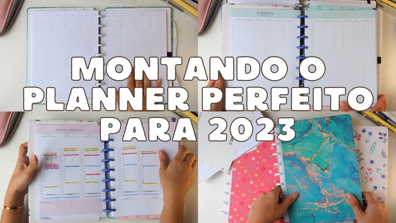 Montando o planner perfeito para 2023 l Caderno Inteligente