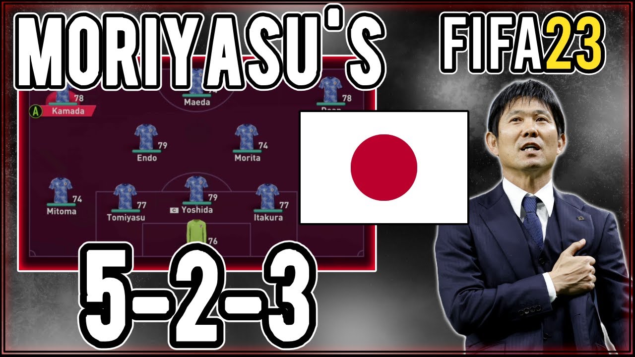 Replicate Hajime Moriyasu's 5-2-3 Japan Tactics in FIFA 23 | Custom Tactics Explained