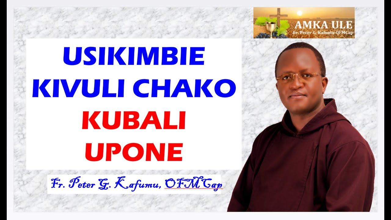 AMKA ULE: Usikimbie kivuli chako - kubali upone.
