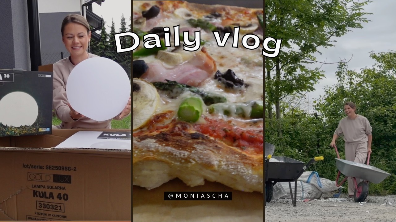 VLOG: LAMPY DO OGR&Oacute;DU | PRZEWALONA TONA KAMIENIA | SPOS&Oacute;B NA PIZZĘ