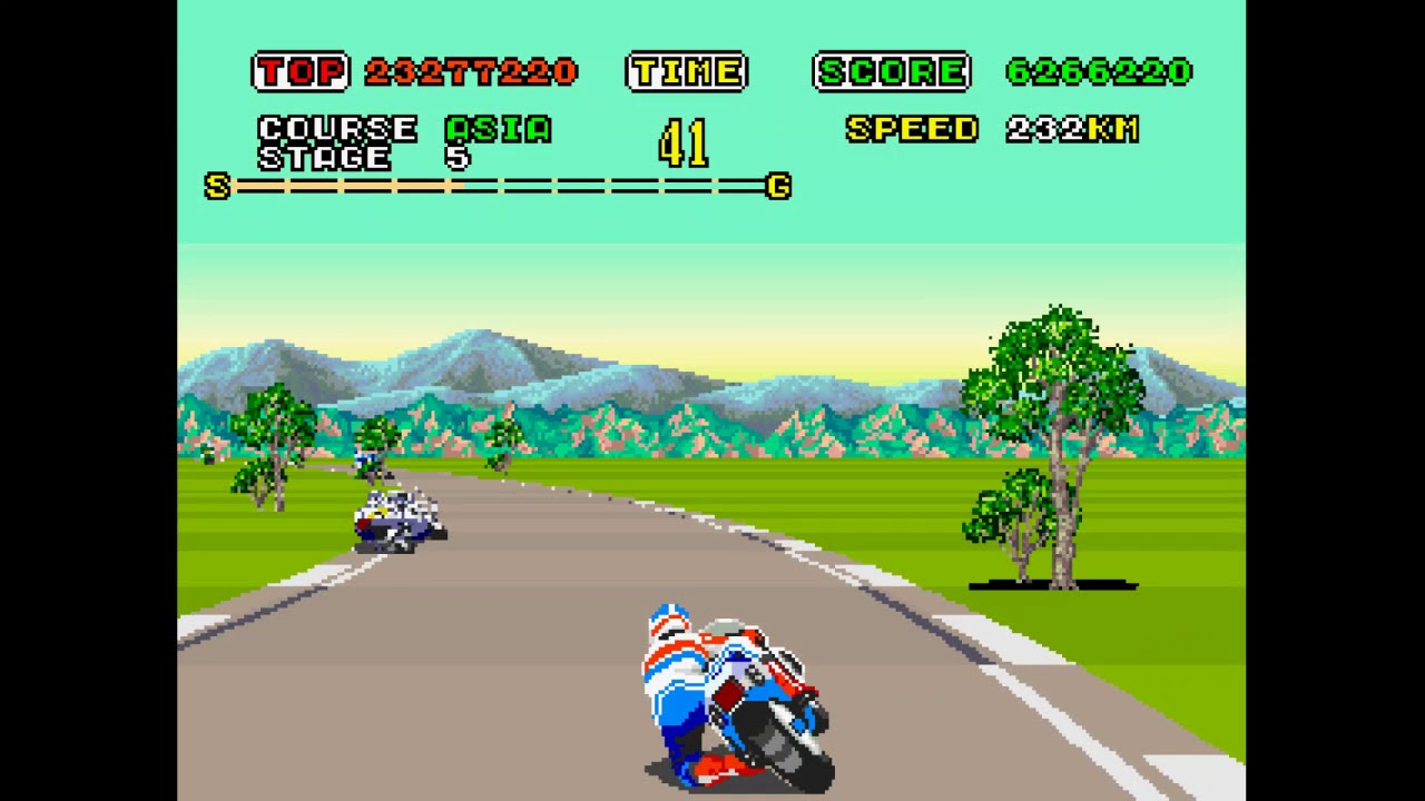 Super Hang-On - Arcade Sitdown - Junior - Time:Easy - Bikes:Normal - 5'15