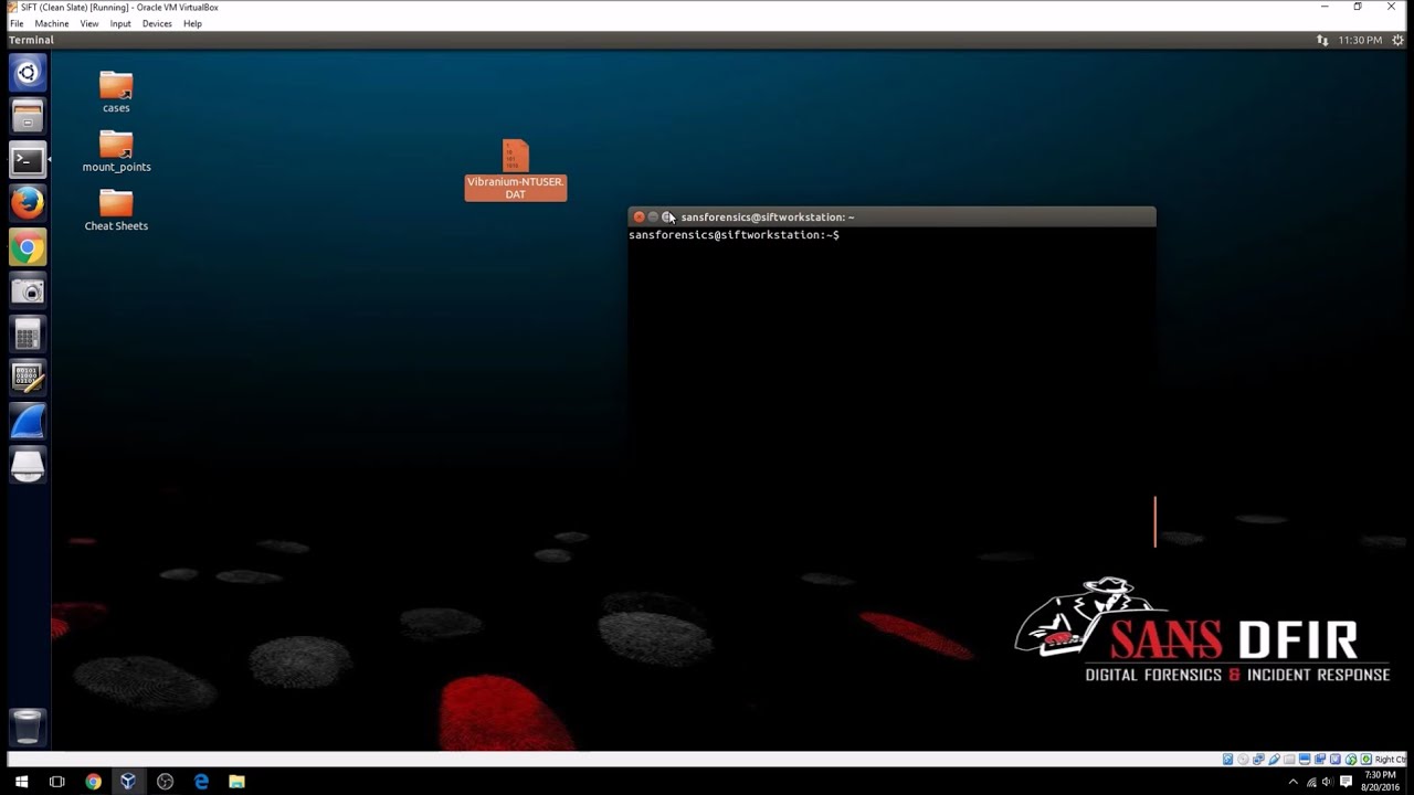 SANS SIFT - NTUSER.DAT Forensics Challenge Walkthrough