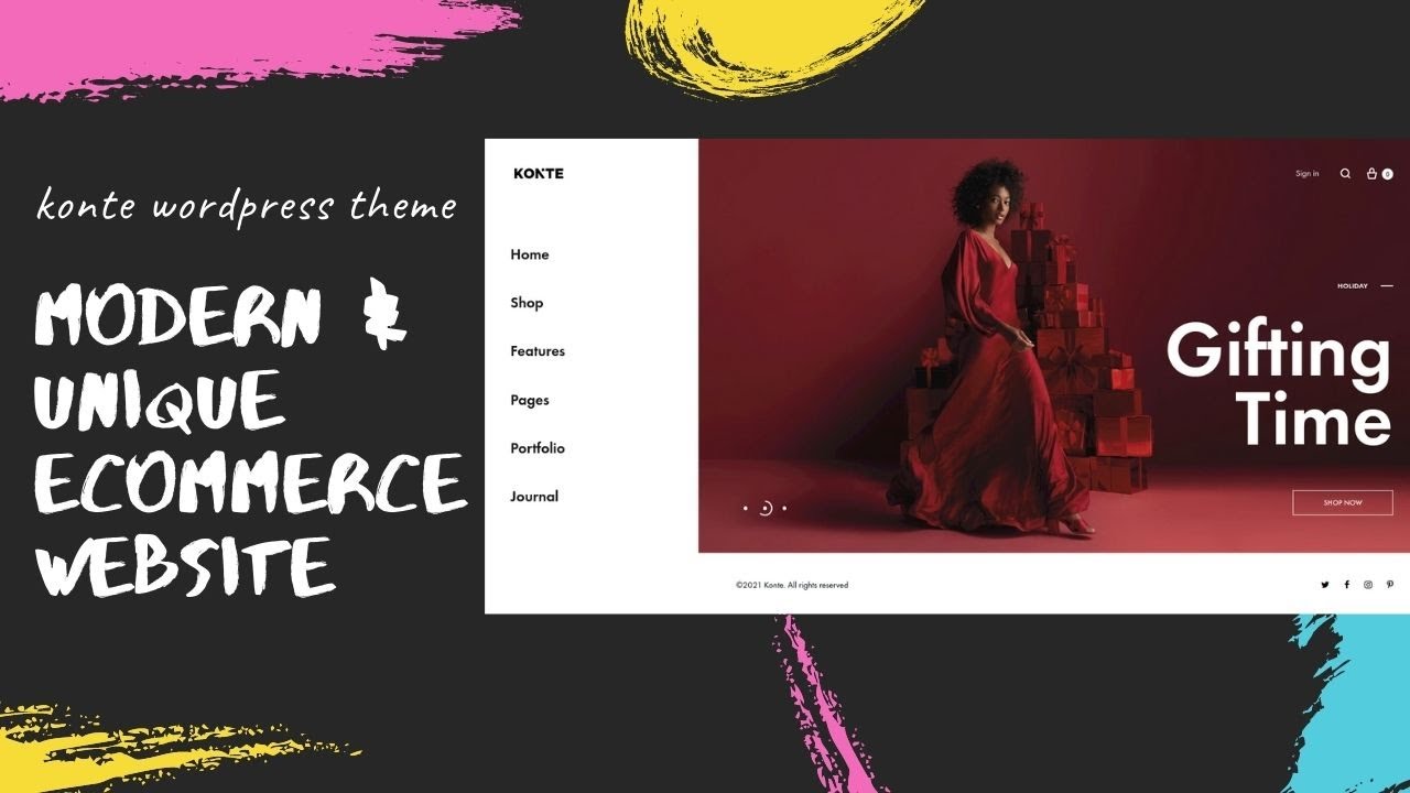 Create Unique eCommerce Website | Minimal & Modern WooCommerce Theme | Konte WordPress Theme
