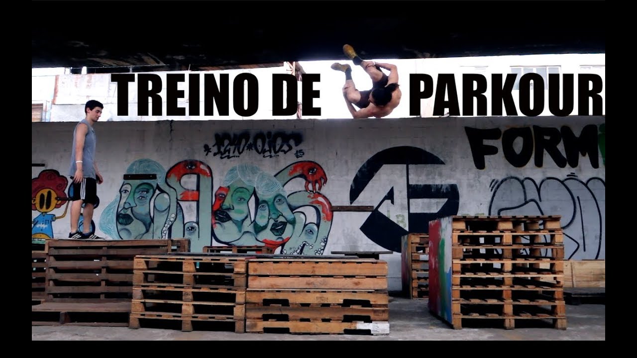 TREINO DE PARKOUR - COM NO FLOW VLOG